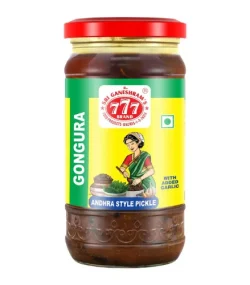 Gongura-Pick-250x285 777 Andhra Gongura Pickle 300 gm x 12 - Image 1