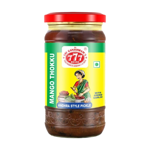 Mango-Thokku 777 Andhra Mango Thokku Pickle 300 gm x 12 - Image 1
